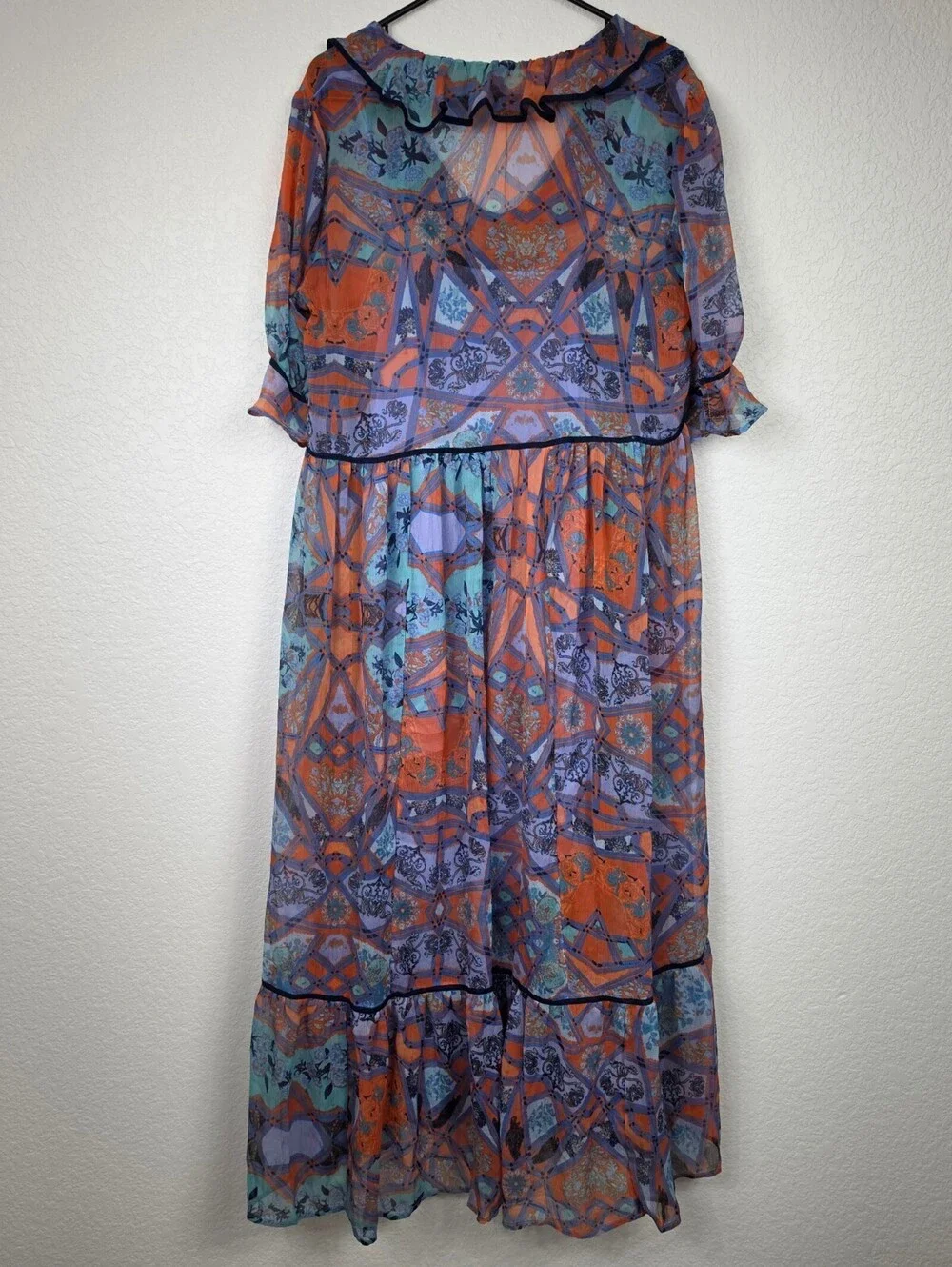 Free People Small Boho Multicolor Printed Dress